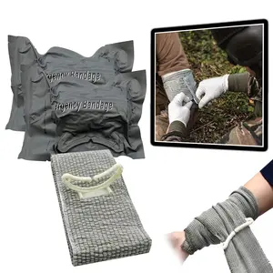 AQzxdc 2 Pcs Israeli Style Emergency Bandage Trauma Compression Band, Vacuum Sealed Medical Solutions, Tactical IFAK First Aid Kit