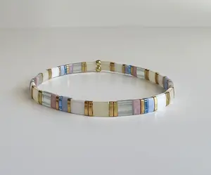 Lover | Eras Inspired Tila Stretch Bracelet | Stretch Bracelet | Stackable Bracelet | Minimalist Bracelet