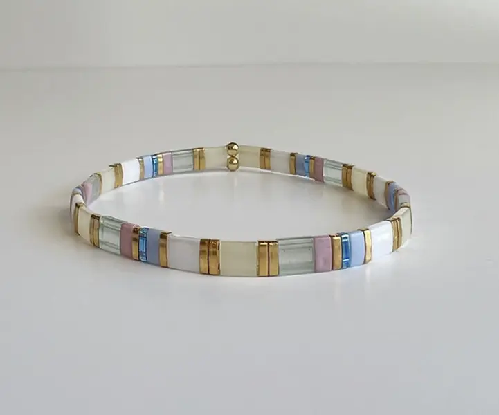 Lover | Eras Inspired Tila Stretch Bracelet | Stretch Bracelet | Stackable Bracelet | Minimalist Bracelet