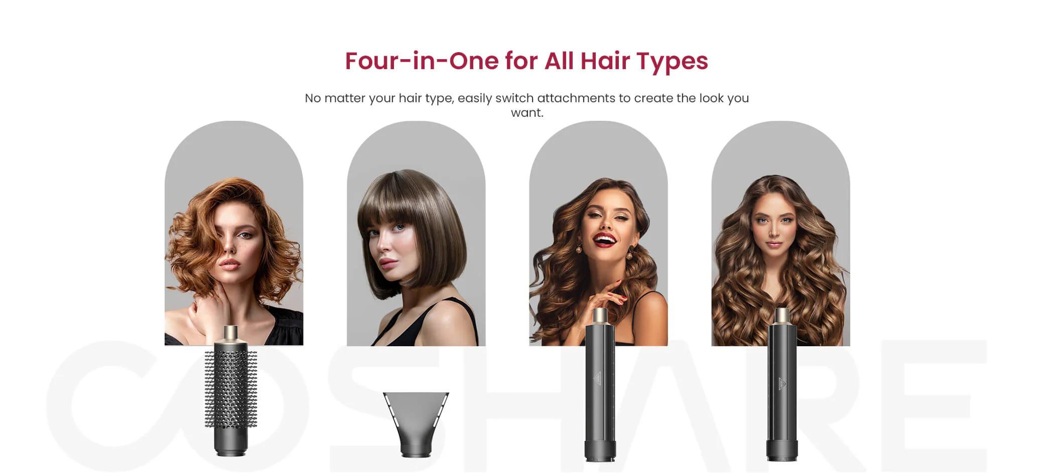 COSHARE SuperFlow Instyle HS30 Hair Dryer 4 in 1 Air Styler 110000 RPM High Speed Powerful Hair Styling Tool COSHARE SuperFlow Instyle HS30 Hair Dryer 4 in 1 Air Styler 110000 RPM High Speed Powerful Hair Styling Tool