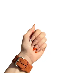 ElegantAffix + Press on Nails + Halloween + Pumpkin + Fall + Sparkle + French Tip