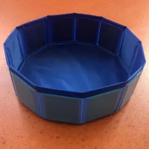 1pcs Portable Pet Pool with Foldable Dog Swimming Basin, Cat and Dog Bath Basin, Sturdy Edges, Suitable for All Dog Breeds