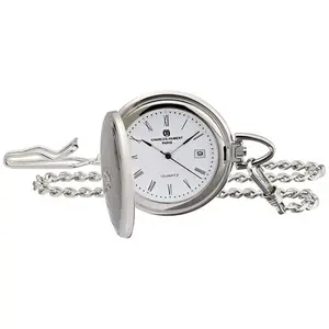 Charles-Hubert Paris Hunter Case Quartz Pocket Watch