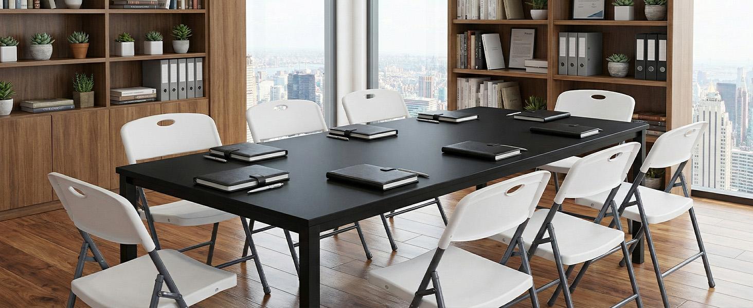 Folding Chairs with Ergonomic Back, Heavy Duty Plastic Stackable Portable Folding Chairs, Weight Capacity 330 Lbs, For Home, Office, Party, Wedding, Patio, Garden, Indoor Outdoor Folding Chairs with Ergonomic Back, Heavy Duty Plastic Stackable Portable Folding Chairs, Weight Capacity 330 Lbs, For Home, Office, Party, Wedding, Patio, Garden, Indoor Outdoor