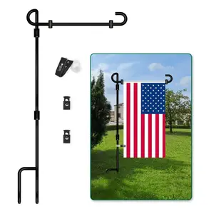 Szhlux Garden Flag Stand, 35.4 Inch Durable Metal Outdoor Flag Holder, Weather Resistant, Easy Assembly, Yard and Garden Decor