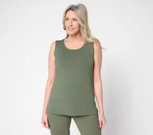 Denim & Co. Essentials So Soft Jersey Scoop Neck Tank Top