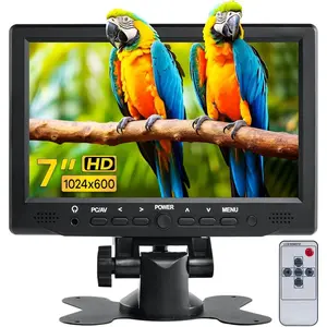 7 inch Small  TFT LCD Display 1024X600 HDMI Mini Portable Screen for PC/TV/Camera/Gaming/Raspberry Pi