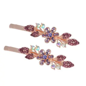 Water diamond straight clip Korean version edge clip bangs clip internet famous hair clip hair accessory sweet temperament broken hair hair hairpin head accessory
