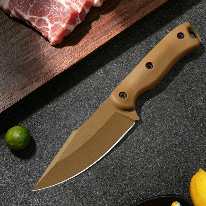 Portable Multipurpose Straight Edge Knives - Straight Knife & Cleaver with Sheath, for Kitchen Cooking & Outdoor Use, Kitchen Accessories, Portable Multipurpose Knives