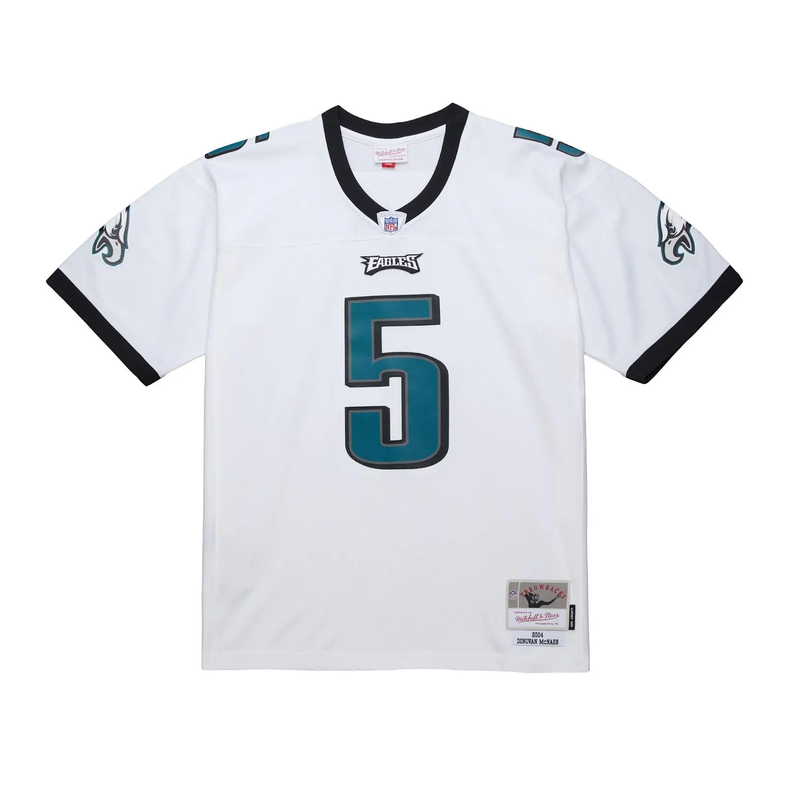 Donovan McNabb Philadelphia Eagles White 2004 Legacy Jersey NFL Throwback Mitchell & Ness