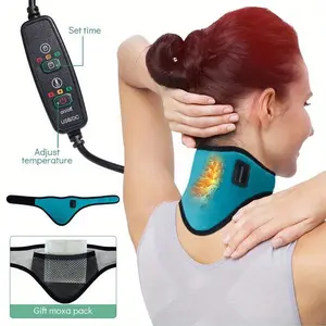 USB-Powered Electric Heating Neck Relaxer - Cervical Vertebra Support with Heat Therapy for Neck Care (Home Supplies)