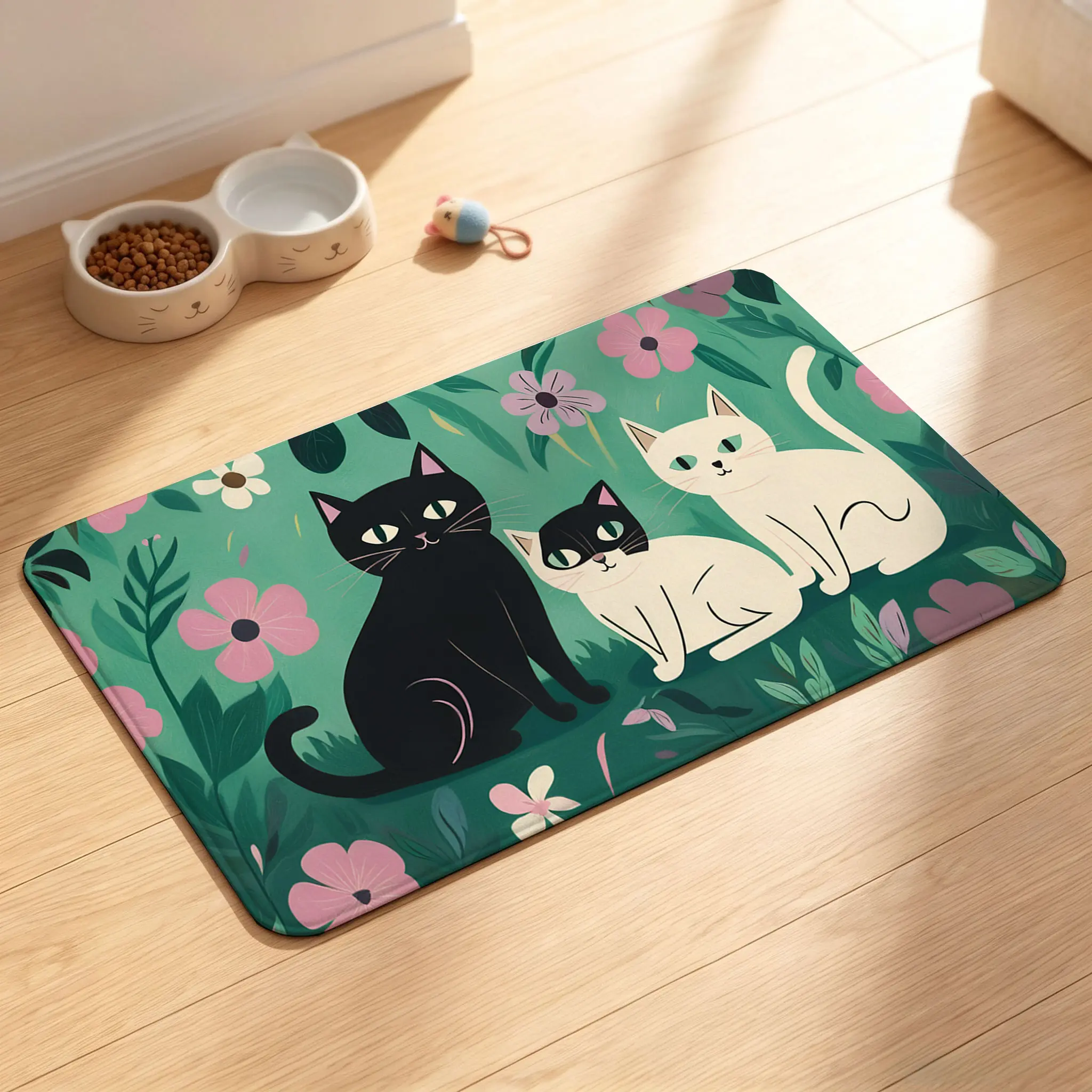 PVC Pet Mat - Easy-Clean, Soft, Waterproof, Non-Slip Household Textile Cushion for Crate, Floor Use by Dogs, Cats