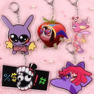 The Amazing Digital Circus, Jax, Pomni, Ragatha, Gangle. Anime cartoon acrylic keychain. Gift.