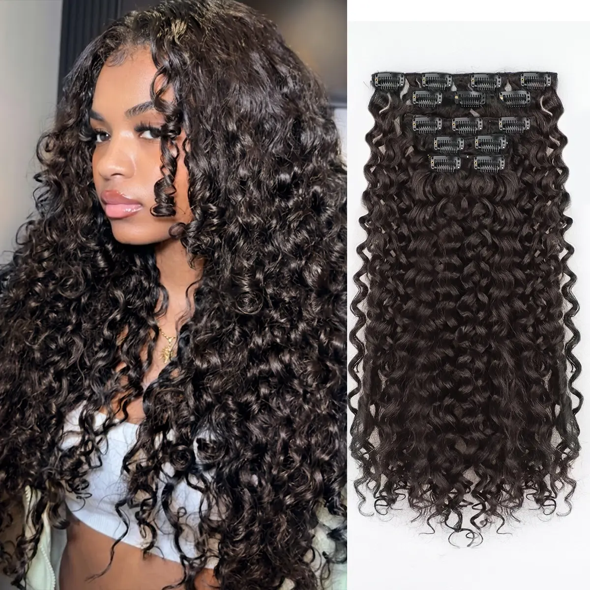 5PCS-6#Drak Brown(Extra Volume)