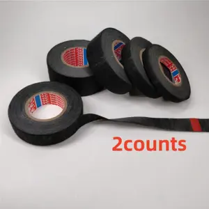 Car Wiring Harness Tape, 2 Rolls High Temperature Resistant Insulating Tape, Sound Insulation Tape, Multifunctional Adhesive Tape for Home & Car, Self Adhesive Soundproofing