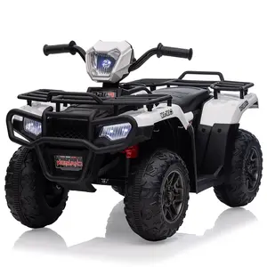 【GARVEE】12V Ride On Quad ATV Electric Vehicle for Toddlers with Adjustable Speed, Forward/Backward Drive, LED Lights, Music, USB, Available in Multiple Colors