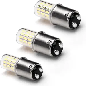 1076 1142 1176 S8 1004 90 LED Bright White 6000K, 3W DC Bayonet Bulb Double Contact For RV Camper Trailer Boat Interior Marine Lights,3 Pack
