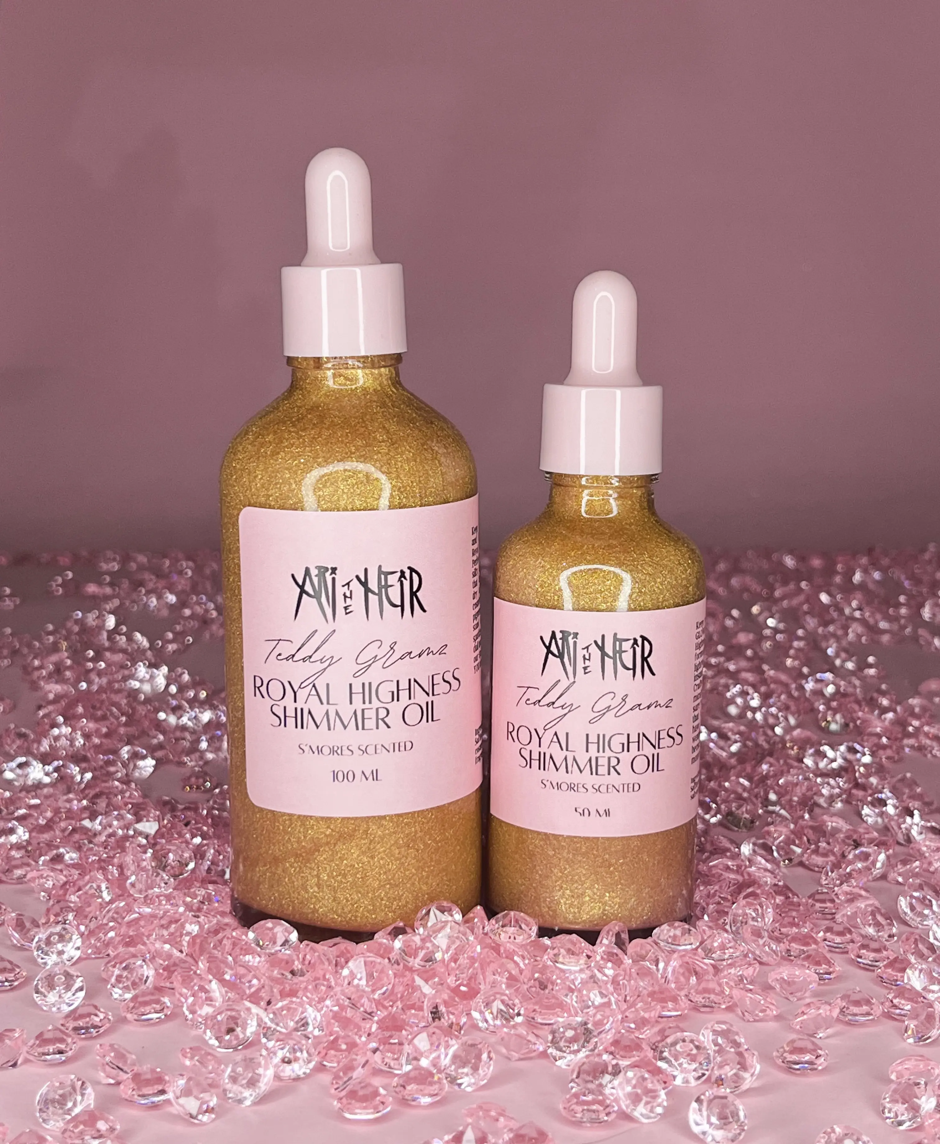 Teddy Gramz Shimmer Oil - S’mores scented Teddy Gramz Shimmer Oil - S’mores scented