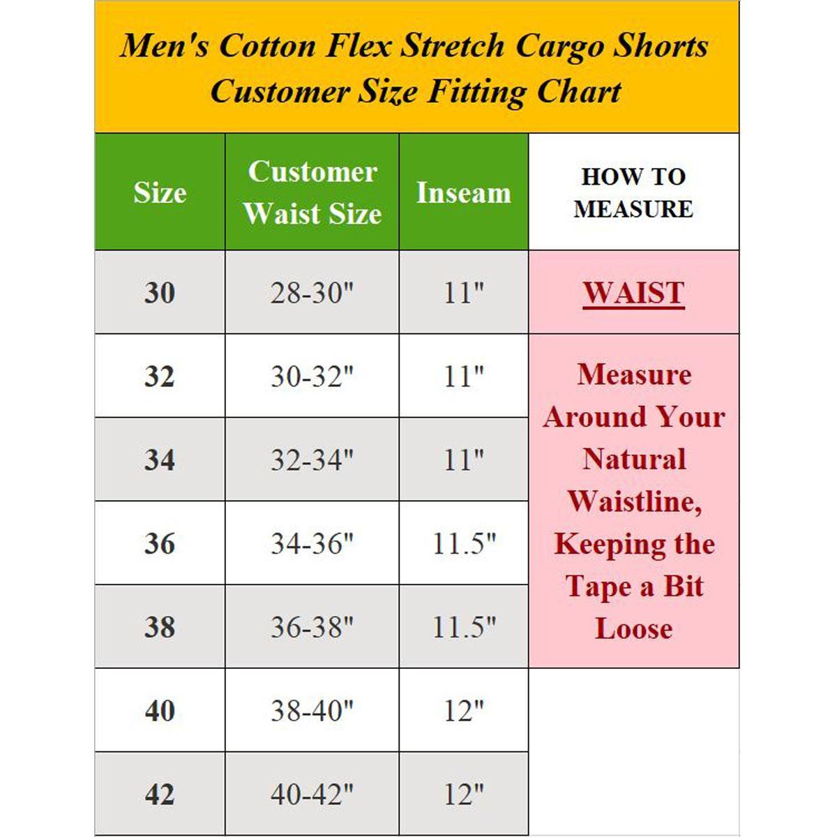 Men's 3-Pack Cotton Stretch Cargo Shorts With Belt