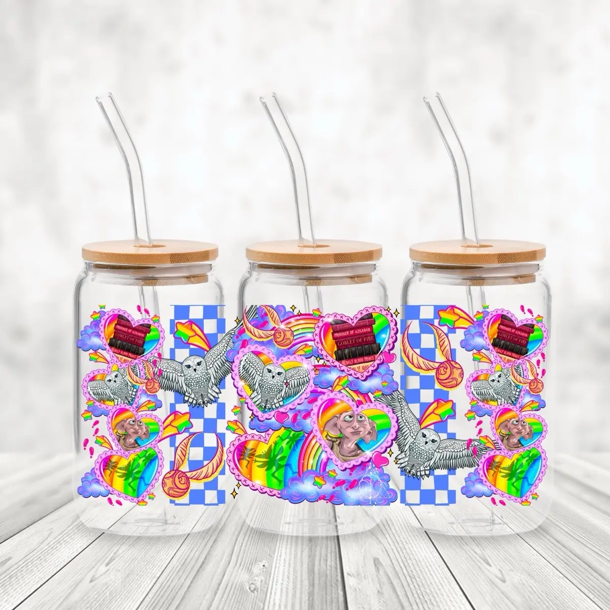 Frosted sublimation glass can