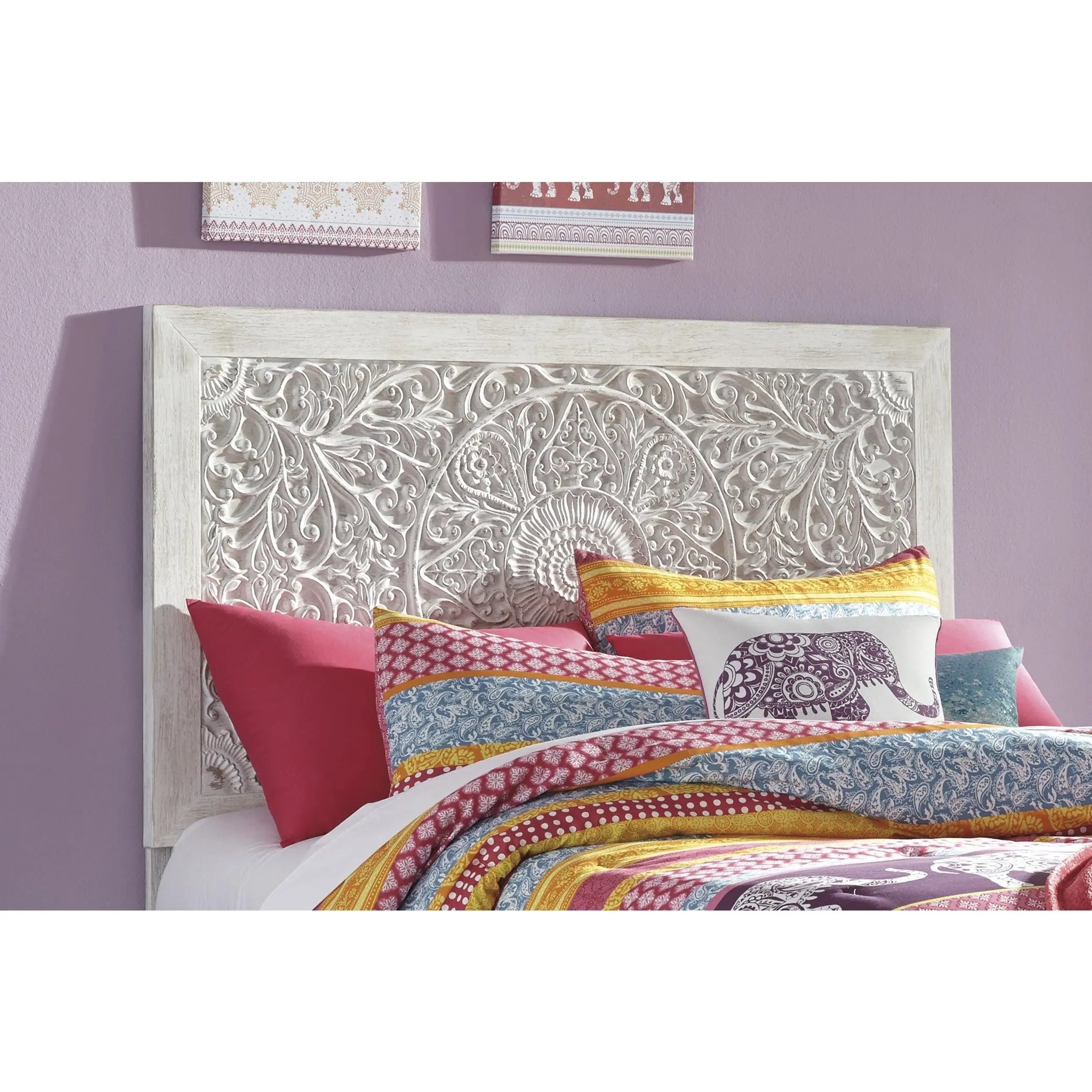 Paxberry Whitewash Full Panel Headboard
