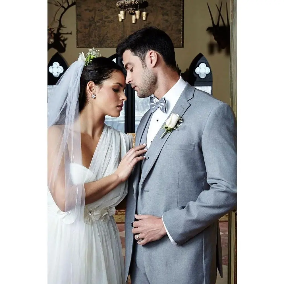 "Infinity" Heather Grey Tuxedo Jacket Notch (Separates)