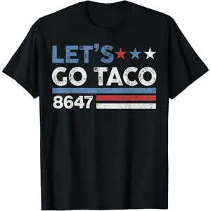 Let's Go Taco 8647 US Flag 86 47 Men Women T-Shirt