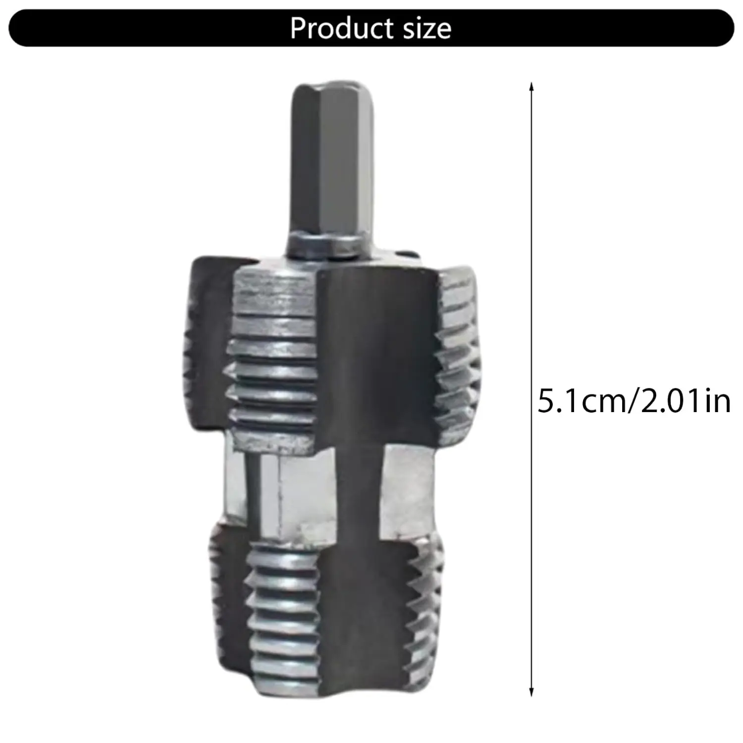 Double-Headed Stainless Steel Pipe Threader, Meticulously Crafted Threads Plumbing Tool, Multifunctional Manual Hand Drill Accessory for DN15 (0.79in) PPR Hoses, DN20 (0.99in) PVC Pipes & Water Fixtures