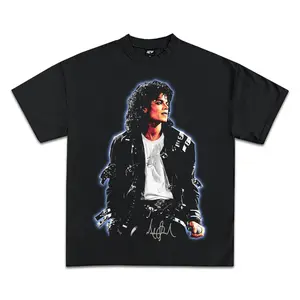 Michael Jackson Icy Exclusive Graphic Tee, Y2K Rap Streetwear T-Shirt, Unisex Crew Neck, Vintage Hip-Hop Graphic, Sports Style, Casual Cotton Fit
