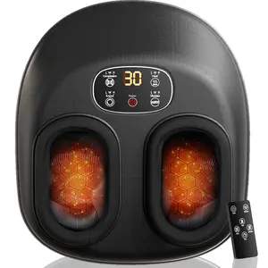TANLOOK Shiatsu Foot Massager with Heat, FSA Eligible Deep Kneading Therapy, 3D Air Compression, 4 Modes, 3 Intensity Levels, HSA Approved for Home Office Use, Promotes Blood Circulation, Soothes Pain, Ideal Gift