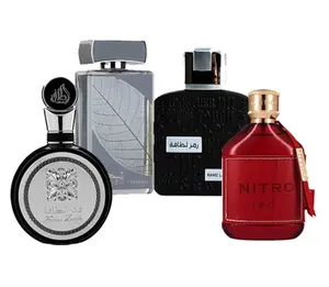 Ramz Silver + Najdia Intense + Fakhar Man + Nitro Red 3.4 Oz Eau De Parfum Spray ( Per Bottle )