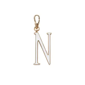 Plaza Letter N Enamel Charm - Small