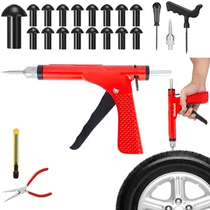 Tubeless Tire Puncture Repair Kit With Mushroom Plug  Repairs Punctures And Flat Tires For Cars Atvs