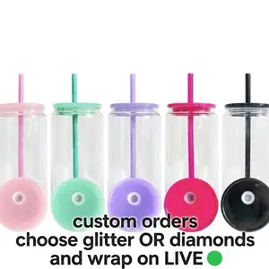 Customs Orders - Choose Glitter or Diamonds and Wrap on Live - Multiple Colors Available