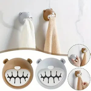 2pcs Easy to install wall mounted handkerchief holder, casual style, no need for punching bathroom and kitchen hangers, Towel Hook