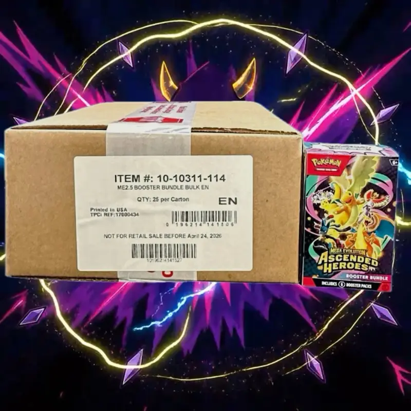Pokemon Ascended Heroes Booster Bundle Factory Sealed Case (25 Bundles)