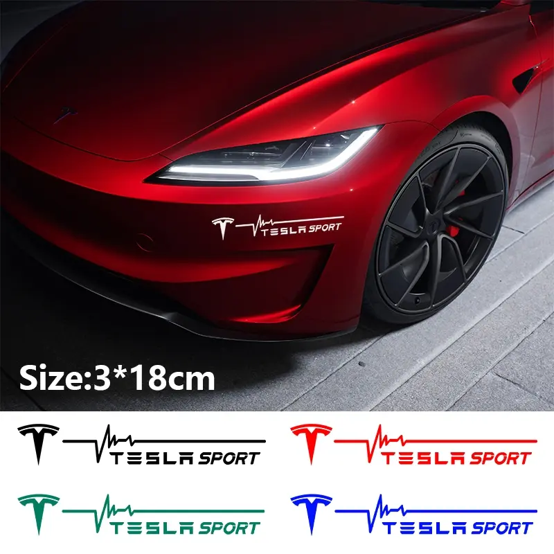 Tesla Car Window Personalized Decal Sticker, Creative Body Glass ...