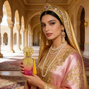 Dar Al Hae Luxury Perfume for Women, Alcohol Free Intense Oriental Fragrance in an Elegant Pink and Gold Decorative Bottle, Adults