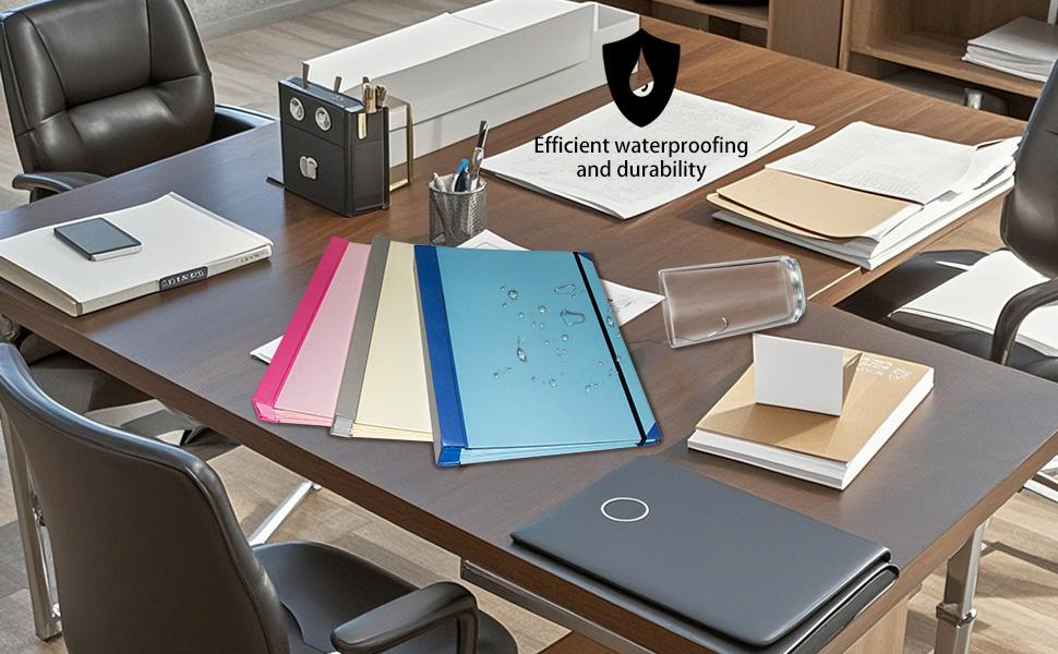 Document Organizer Binder, 10-Pocket Acid-Free File Folder, with Guided Labels for Home Records Legal Papers and Medical Documents