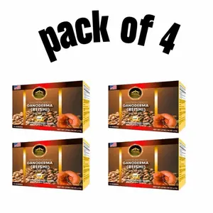 4 Pack Combo - Eternal Gourmet Ganoderma Reishi 4 in 1 Coffee - 15 Sachets