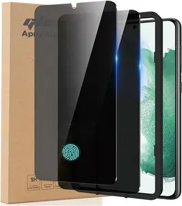 for  Galaxy [S24 Plus] / [S25 Plus]  Screen Protector Tempered Glass with Installation Frame [ 0.1S Fingerprint Unlock] Anti Spy Case Friendly for  Galaxy [S24+] / [S25+]