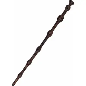 Hand Carved Wooden 15 Inch Magic Wand for Wizards Witches, Ideal for Collection, Magical Gift for Halloween Christmas Birthday Party (S3)