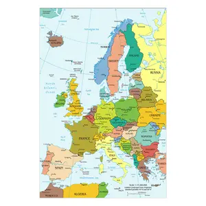 Historic 2004 Wall Map - Europe Poster - World Map Art Gift