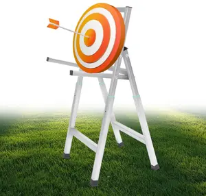 Foldable / Adjustable Bow Arrow Archery Target Stand,  Portable Outdoor Archery Target Support Stand for Backyard Targets Shooting Practice tip steel