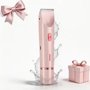 【2026】Dual Head Electric Shaver for Women Painless Body Hair Trimmer Waterproof Bikini Line Razor Full Body Use for Underarm Legs Face Portable Travel Size Gift for Her Spring Self Care Essentials Summer Gift Idea,SummerVibes Gift for Teens