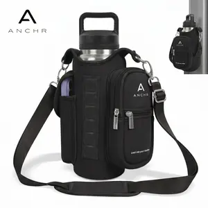 Premium Magnetic Gym Bag Compact Design with Zippered Pocket Durable Material Crossbody Pouch for Fitness Travel Outdoor Activities