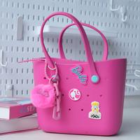 deep pink bag+pink charm