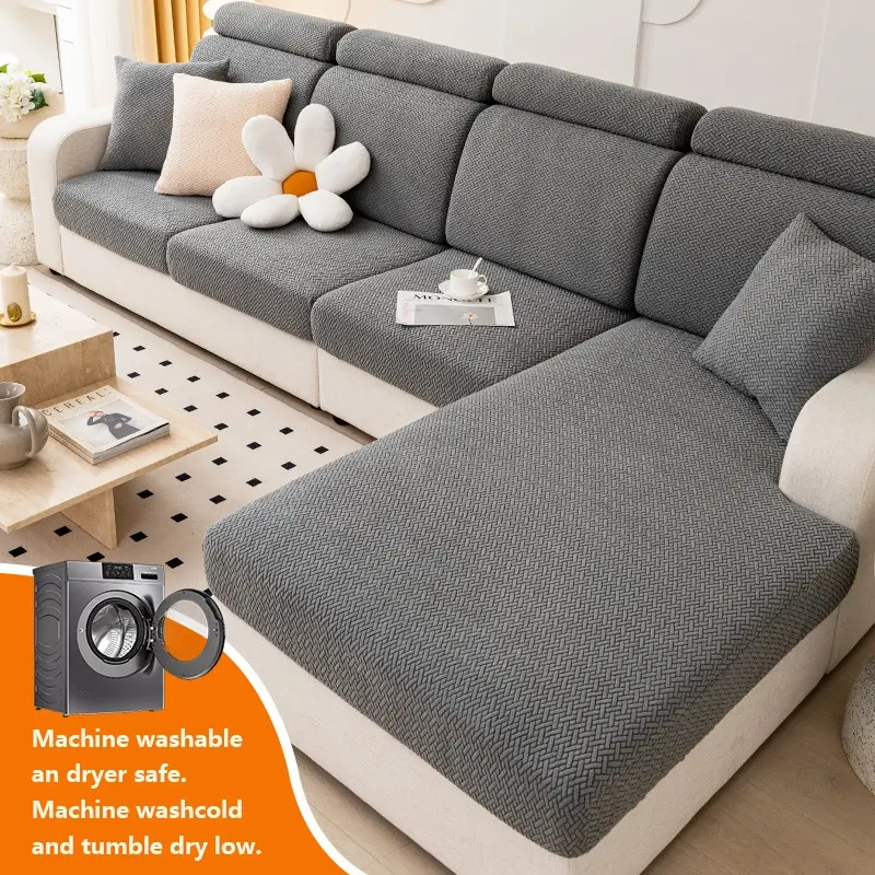Modern Stretch Dustproof Sofa Cover, Fits Single/dual/triple/four-Seater Sofas, Pet-Friendly All Seasons, Easy Care Machine Washable Furniture Protector, Dustproof Couch Protector, Washable Couch Covers, Cover for Couch