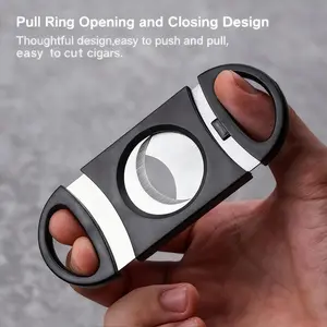 Stainless Steel Cigar Cutter, Single Hand Portable Lightweight Precision Cigar Scissors, Cigar Accessories, 1 Piece/3 Pieces