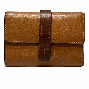 Pre-owned Loewe Calfskin Small Leather Goods Leather Wallet